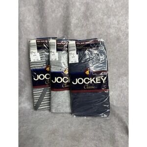 Vintage Jockey Y Front Full Rise‎ Briefs Sz 40 3 Pairs Gray Navy Striped